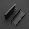Ravinte 6 Pack Finger Pulls for Cabinets 80mm/3.15" Length Black