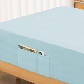 Full Fitted Sheet Only - Premium 1800 Super Soft & Cozy Microfiber, Wrinkle, Fade, Shrinkage Resistant Deep Pocket Full Size Fitted Bottom Sheet, Light Blue