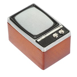 SUPVOX Miniature Retro Tv Model for Doll House Scale Beautifully Crafted Living Ornament Fine Workmanship Furniture Accessory for DIY Scene Creation Adds Realistic Atmosphere to Tiny