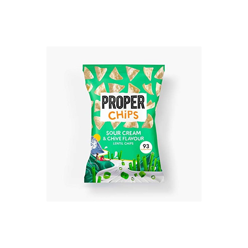 Properchips Sour Cream& Chive Sharing 85g (Pack of 8)