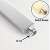 Square Solid Brass Hand Held Shower Head With Wall Connector