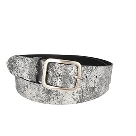 MGM Women's Soft Glam Belt, Silver (titan 1), 42 (Manufacturer size: 105) (Ma