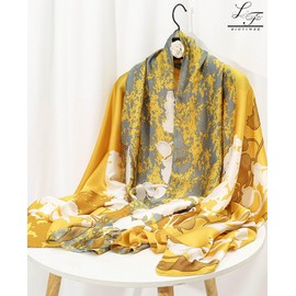 Hioyiwse Shawl Scarf For Women Lightweight Scarves Floral Pattern Formal Evening Dressesformal Shawl Summer Wraps Fashion Present E25