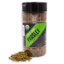 FreshJax Parsley Leaves, Certified Organic and Kosher Premium Organic Spices, Herbs, Seasonings, and Salts (1.5 oz)