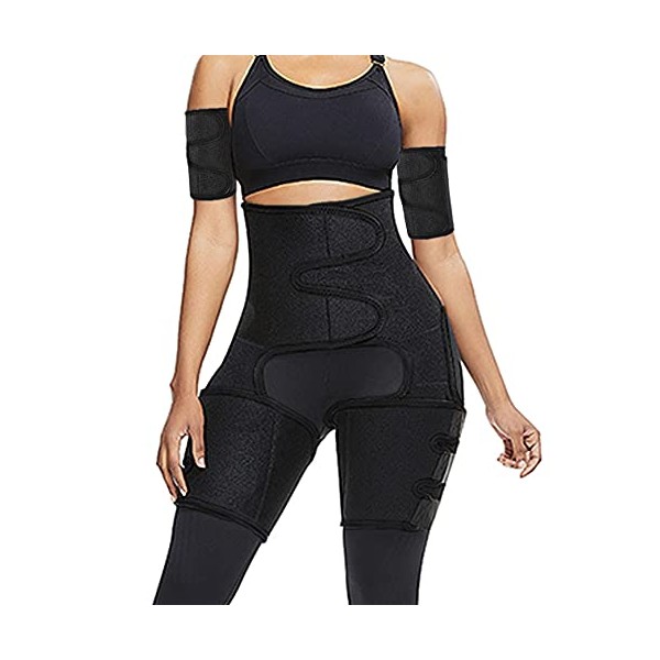 Reshe Summer Fitness Waist Trainer with Thigh Trimmer for Women Seat Thigh Slimmer