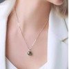 Tahitian Black Pearl Necklace,Quality Handpicked AAA Tahitian Black Pearls,925 Sterling