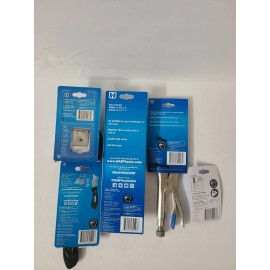 Hart Tool Bundle, 10" Pliers,2pc Screwdriver,30 Feet Autolock Tape,Knife,Ada