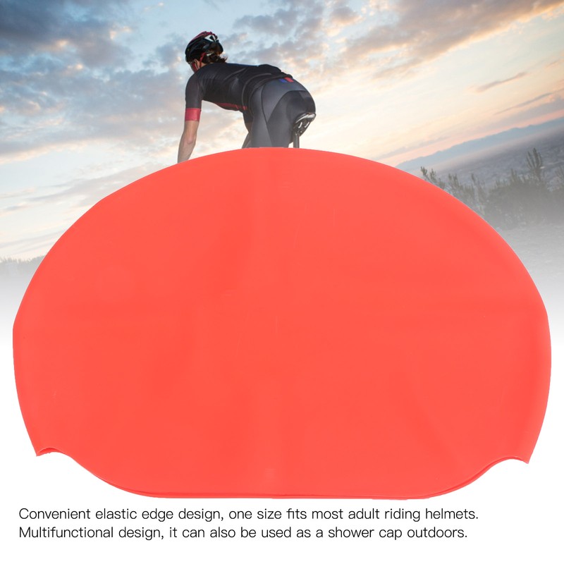 Waterproof Bike Helmet Cover Elastic Silica Gel Cycling Bicycle Helmet