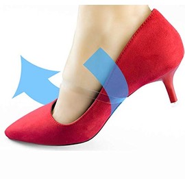 DNHCLL 2Pairs(4PCS) Women's Invisible Shoelace with Silicone Transparent High Heel Shoe Accessories for Holding Loose High Heel