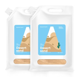 BUCATSTATE Hamster Bath Sand with Pour Spout Large Pack, 13.2LB Desert Bath Sand | No-Dust Potty Litter Calcium-Free Sand for Hamster Chinchillas Gerbil Mice Degu or Other Small Pets (2Pack-Fine Sand)
