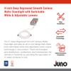 Juno Canless LED Wafer Light, Round Wafer Downlight, 5-in-1 Switchable
