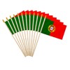 Portugal Stick Flag 4x6IN 12 Pack Small Mini Portuguese National