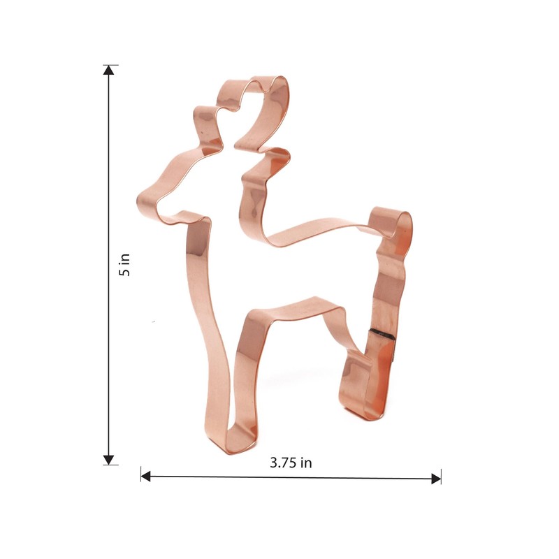 Reindeer Cookie Cutter 5 Inch Handcrafted in USA by The