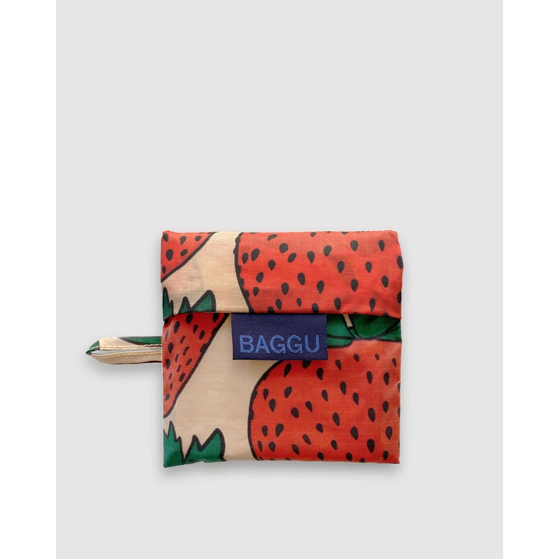 BAGGU Eco Bag, BABY Pattern, 100% Recycled, strawberry