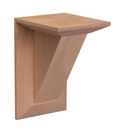 5 in. W X 4.25 in. D X 7 in. H Unfinished Birch Craftsman Corbel