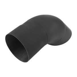 X AUTOHAUX 3.50" ID Inlet Turn Down Exhaust Tip T304 Stainless Steel Surface Blasting Mandrel Bend Elbow Tube 9.06" 230mm Overall Length Black