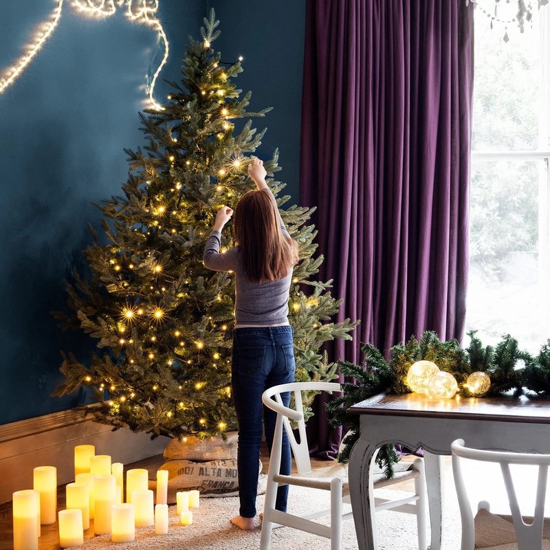SHATCHI 100 LEDs Fairy String Lights Warm White Indoor/Outdoor Christmas