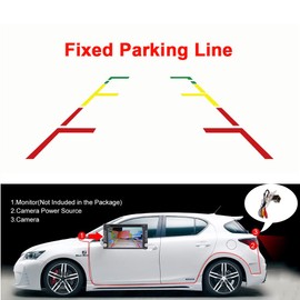 Vlicevrn HD Full Vehicle Car Rear View Camera Fixed Parking Line Night Vision Backup Parking Camera for Honda Accord / Honda Civic VII VIII MK7 MK8 MK9 / Honda City 4D