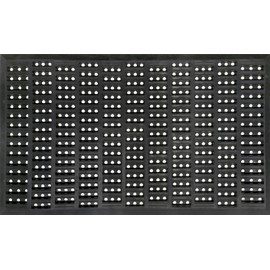 Shepherd Hardware 8100E Indoor/Outdoor Recycled Floor Mat 18 x 30 x 1/2 Inches, Black Rubber Mat