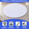 Sasylvia 4 Pcs White Round Hdpe Disc Sheet 6" Diameter