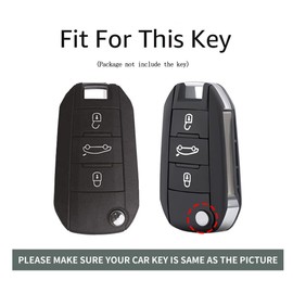 ontto TPU Car key fob cover Fit for Peugeot 208 301 308 508 2008 3008 fit for C4L CACTUS C5 C2 C3 C4 C6 C8 Picasso Xsara Folding Key case Shell keyring Key Holder bag keychain Accessories Pink