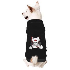Beauty with A Gun Dog Sweater Winter Pet Dog Hoodie Sweatshirts Warm Soft Dog Clothes Medium