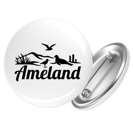 Huuraa Button Ameland Niederlande Geschenk Größe 25mm Ameland Geschenkidee