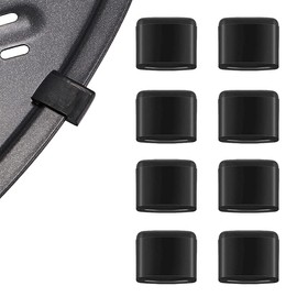 8 Pieces Air Fryer Rubber Bumpers, Aifeier ET Black Air Fryer Replacement Rubber Tips for Power XL Air Fryer Grill Pan