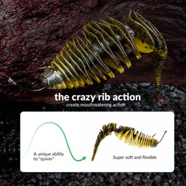 THKFISH Soft Swimbait - 5/6 or 15/18 PCS Soft Plastic Fishing Lures - Swim Baits for Bass Fishing