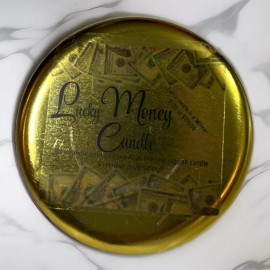 Handmade LUCKY POT O’ GOLD MONEY/CASH CANDLE•Money Candle w/REAL $ (From $1-$100) inside