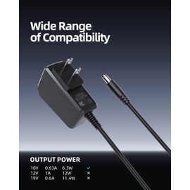 AC Adapter Charger Fit for Bissell 20037 Pet Stain Eraser 2054 2003 2003A 2002 2002Q 1611736, Power Cord Compatible with Portable Vacuum Cleaner