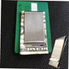 SHOWERORO Stainless Steel Money Clip Wallet Slim Three-folding Credit Card
