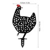 Chicken Hen Stake Hollow Animal Shape Decoration Outdoor Garden Lawn