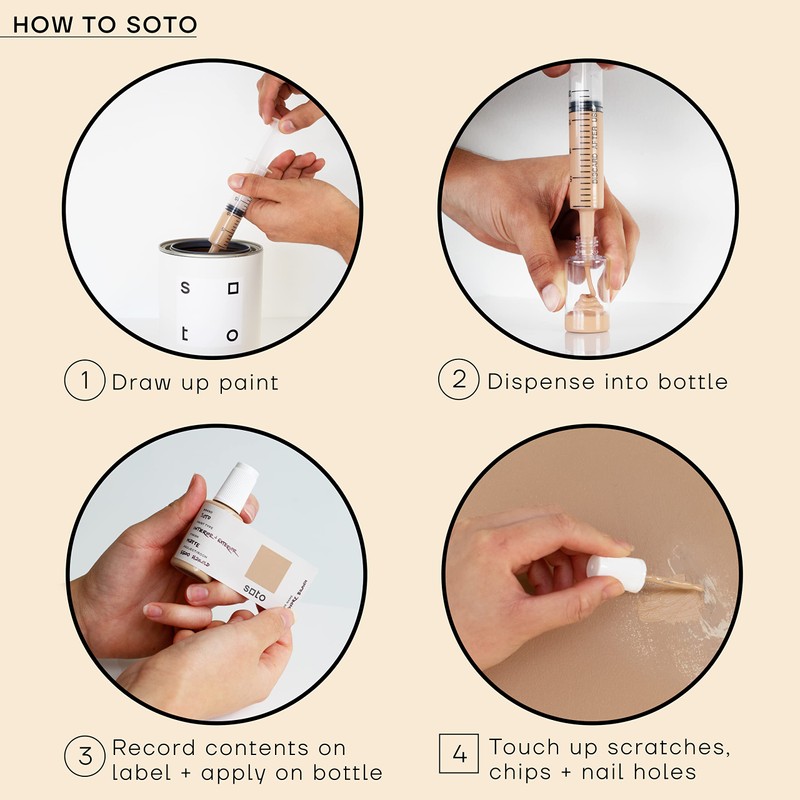 soto Empty Refillable Paint Touch Up 9-Piece Kit for Paint