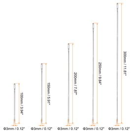 HARFINGTON 5pcs 4/6/8/10/12 Inch Upholstery Needles Large Eye Stitching Needles Stainless Steel Straight Hand Sewing Needles for Home Leather Tapestry Embroidery Tufting Webbing Carpet