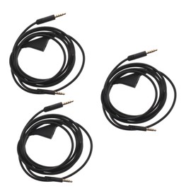 TEHAUX 3pcs Audio Replacement Cable for Headphones Durable Audio Wire Mic Cord Easy Connection Long Plug for Gaming