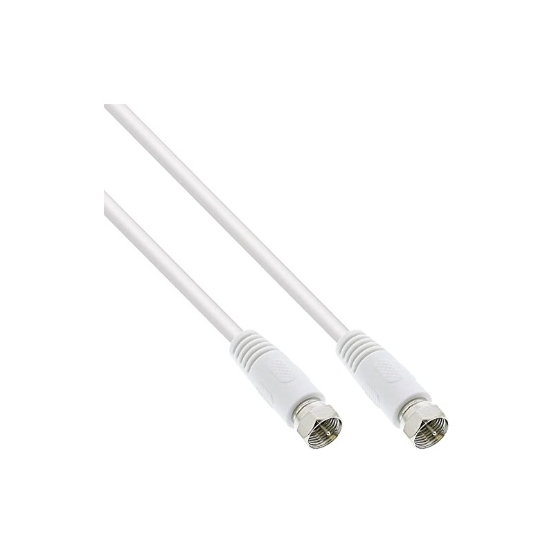 InLine® 69302 – COAXIAL CABLE (White, F, F)