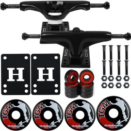 Core Black Skateboard Trucks, Wheels,ABEC 5 Skateboards