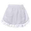aspire Schürze Damen Vintage Kellnerschürze Weiß Halbschürze für Maid Cosplay