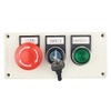 Nxtop Green Light Momentary Mushroom Self Lock Push Button Key