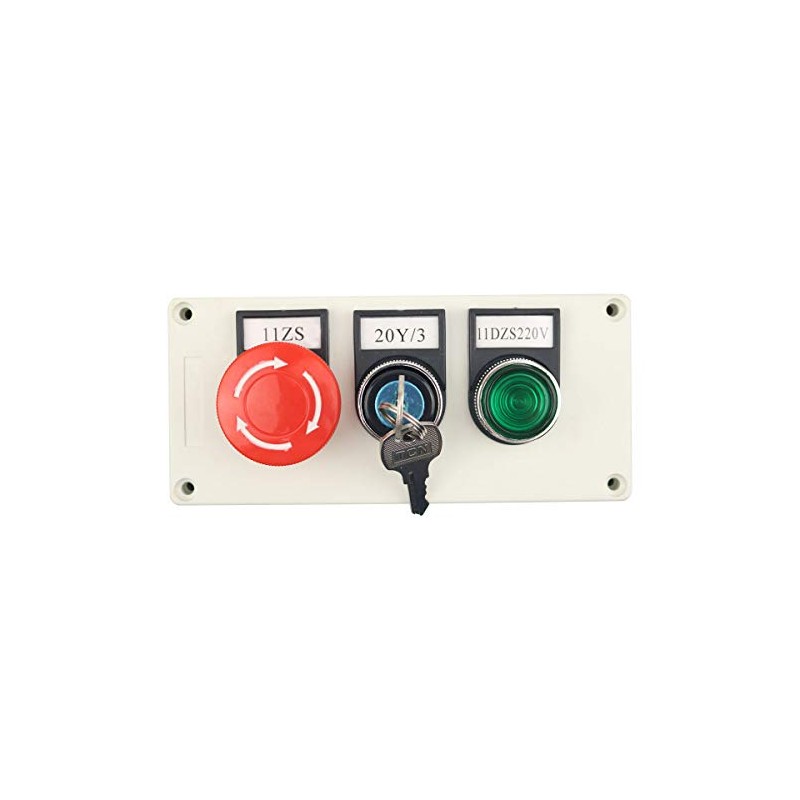 Nxtop Green Light Momentary Mushroom Self Lock Push Button Key
