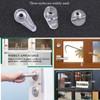 Glass Door Retainer Clips Kit for Cabinet Door, Glass Window,Offset