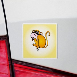 Decal Stickers of Monkey Premium Indoor (No Waterproof) Vinyl Decal Stickers for Laptop Phone Accessory Helmet Car Window Mug Tuber Cup Door Wall Decoration NVCVER3g21810BL