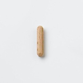 Merriway BH07199 (150 Pcs) Hardwood Wooden Fluted Dowels M8 x 40mm - Pack of 150 Pieces