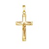 JEVELION Kruzifix Kreuz-Anhänger Goldkreuz Jesus Christus für Damen, Herren und