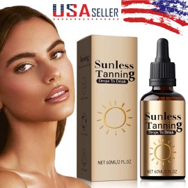 Unbranded Sunless Tanning Drops To Drink for body, Oral Tanning Skin Drops, Boost Melanin