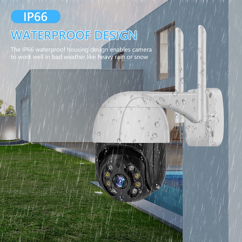 1080P Outdoor PTZ Security Camera 2MP Outdoor Waterproof WiFi Surveillance