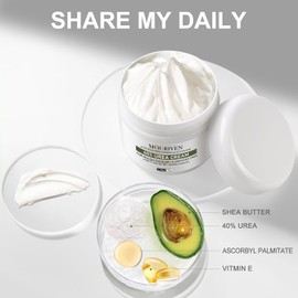 Urea Cream 40% - Premium Foot and Hand Cream for Dry, Cracked Heels, Feet, Hands, Knees & Elbows - Maximum Strength Urea Lotion for Callus Removal, Intense Moisturizing & Softening Relief - 5.29oz