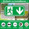Emergency Exit Sign Arrow Down 30 x 15 cm Escape