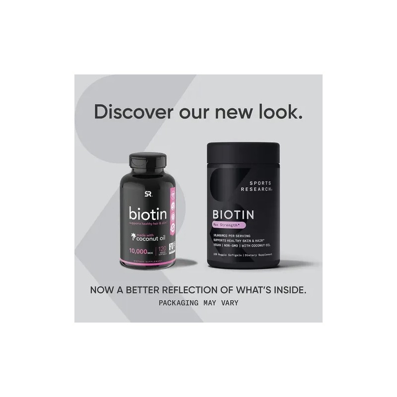 Biotina 10.000mcg X120 Caida Pelo Crecimiento Vitaminas